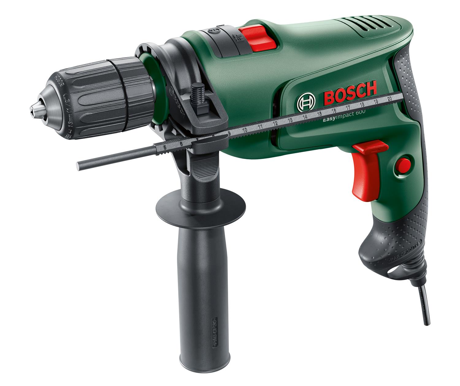  9 - Дриль ударний Bosch EasyImpact 600 600Вт ШЗП 1-10мм 3000об·хв 1.7кг кейс 0.603.133.020