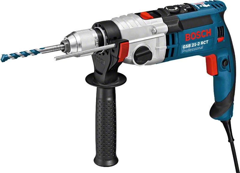  8 - Дриль ударний Bosch GSB 21-2 RCT 1300Вт ШЗП 1.5-13мм 3000об·хв 2.85кг 0.601.19C.700