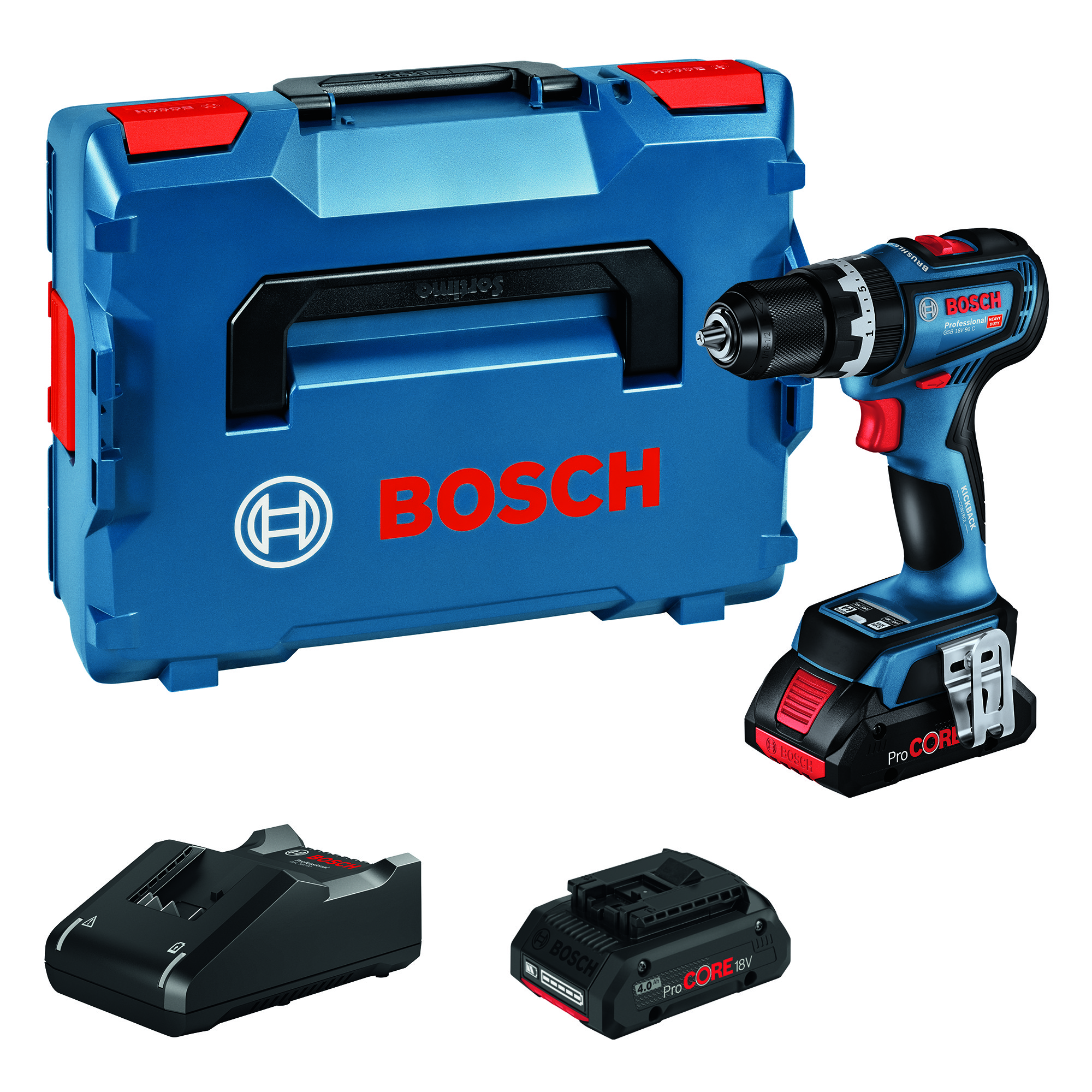  6 - Шурупокрут-дриль акумуляторний Bosch GSB 18V-90 C 18В 2х4А·год 36·64Нм 0-630·0-2100об·хв 1.2кг 0.601.9K6.104
