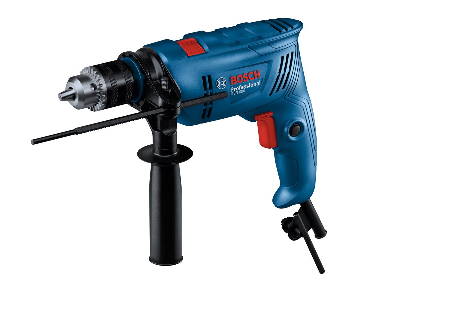  3 - Дриль ударний Bosch GSB 600 600Вт ШЗП 1-10 мм 0-3000об·хв 1.7кг 0.601.1A0.320