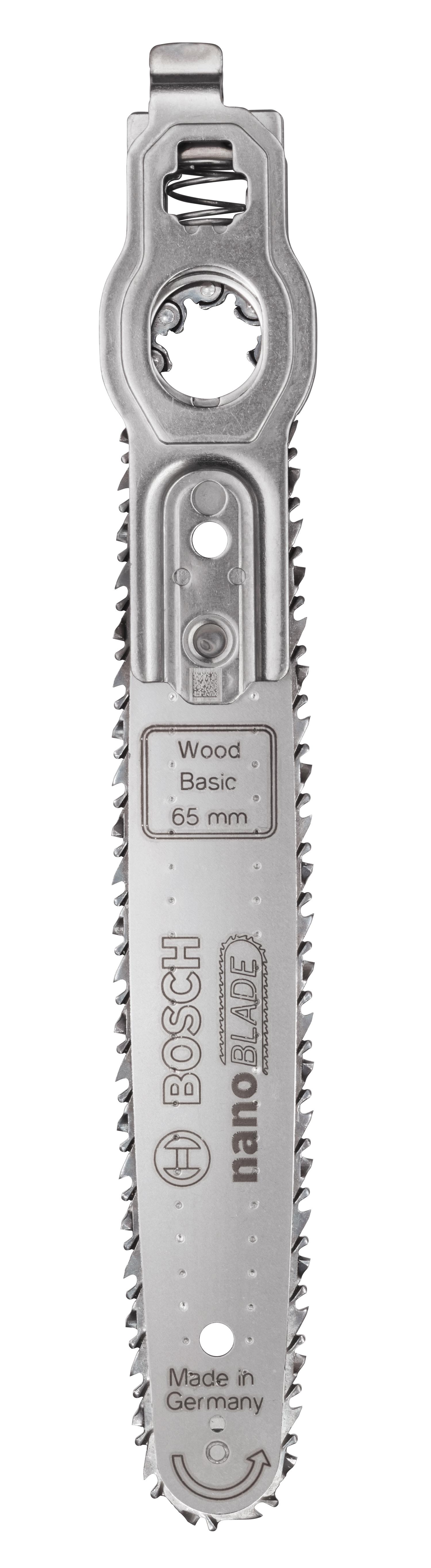  4 - Полотно пиляльне для електролобзика Bosch Nanoblade Wood Basic 65 2.609.256.F43