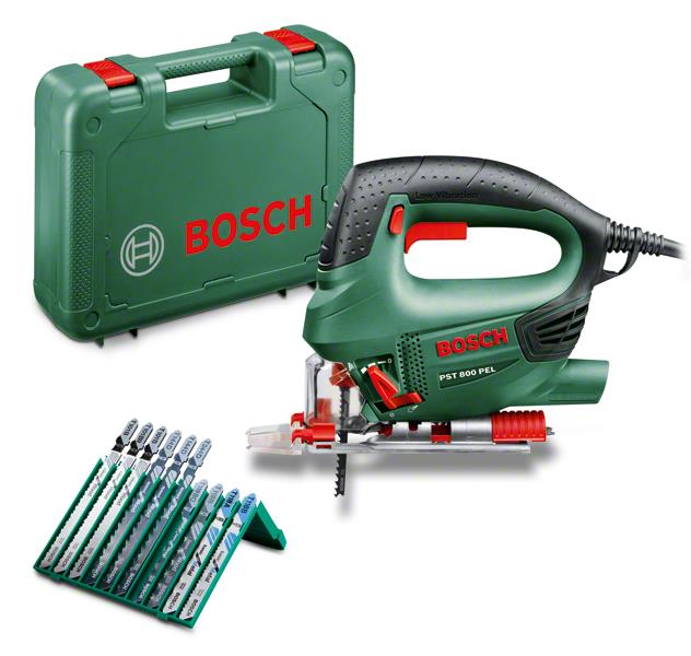  5 - Лобзик Bosch PST 800 PEL 530Вт 500-3000об·хв з набором пилок 2кг 0.603.3A0.101