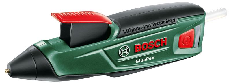  3 - Пістолет клейовий акумуляторний Bosch GluePen 3.6В 1.5А·год стрижні 7мм подача 2г·хв 170° 0.14кг 0.603.2A2.020