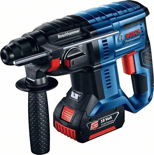  2 - Перфоратор акумуляторний Bosch GBH 180-LI SDS-Plus 18В акб 2х4А·год 2Дж 2.3кг 0.611.911.121