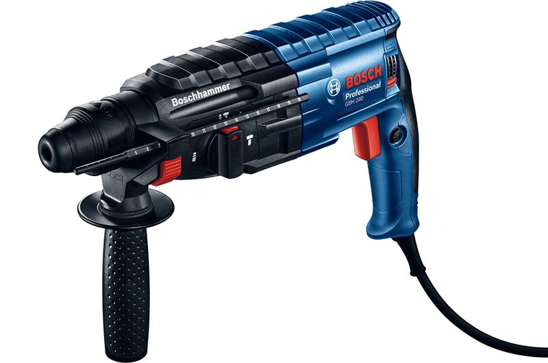  5 - Перфоратор Bosch GBH 240 SDS-plus 790Вт 2.7Дж 2.8кг 0.611.272.100