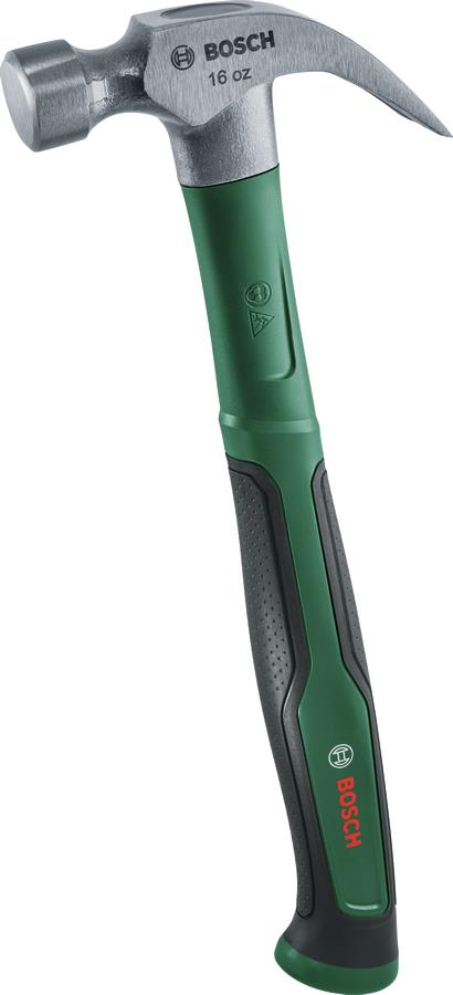  7 - Молоток слюсарний Bosch 450г 33см руків'я скловолокно 1.600.A02.ZA2