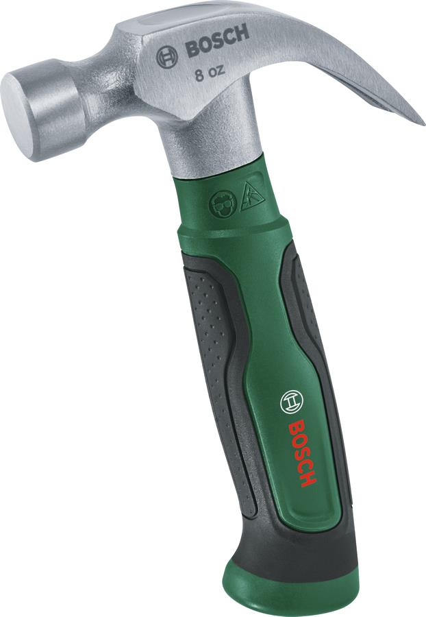  4 - Молоток слюсарний Bosch 225г 16.6см руків'я скловолокно 1.600.A02.ZA3