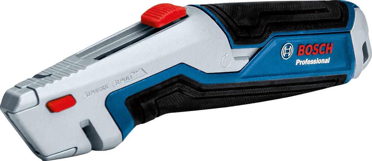  1 - Ніж будівельний трапецієподібний складний Bosch, корпус пластик, 253мм 1.600.A01.V3H