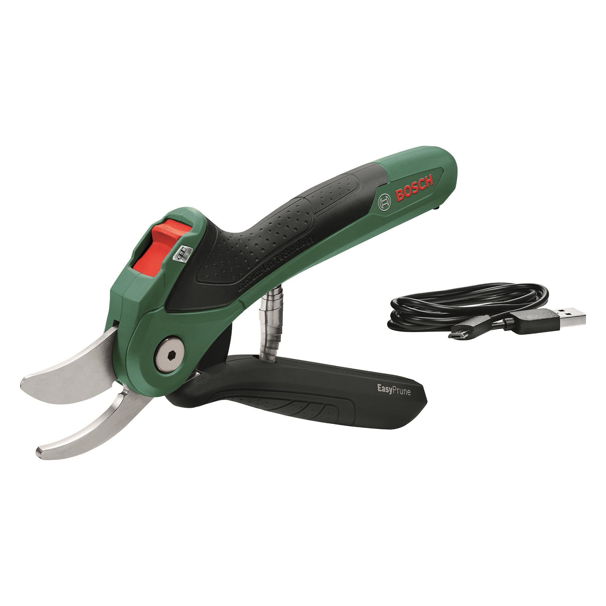  9 - Секатор акумуляторний Bosch EasyPrune, 3.6В, d різу 25мм, 0.49кг 0.600.8B2.102