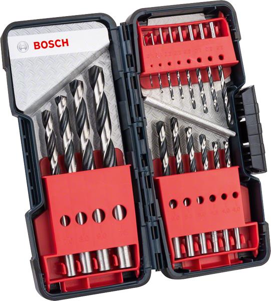  9 - Набір свердел по металу Bosch HSS-PointTeQ ToughBox, 18шт, 1-10мм, кейс 2.608.577.350
