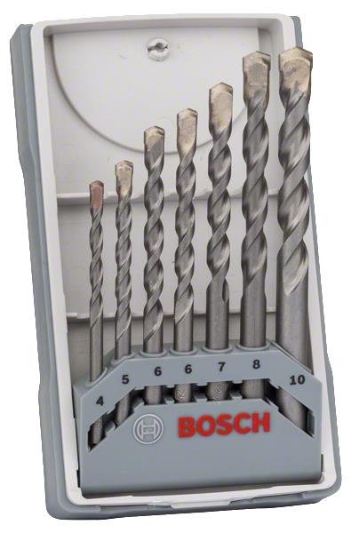  8 - Набір свердел по бетону Bosch X-Pro CYL-3, 7шт, 4-10мм, кейс 2.607.017.082