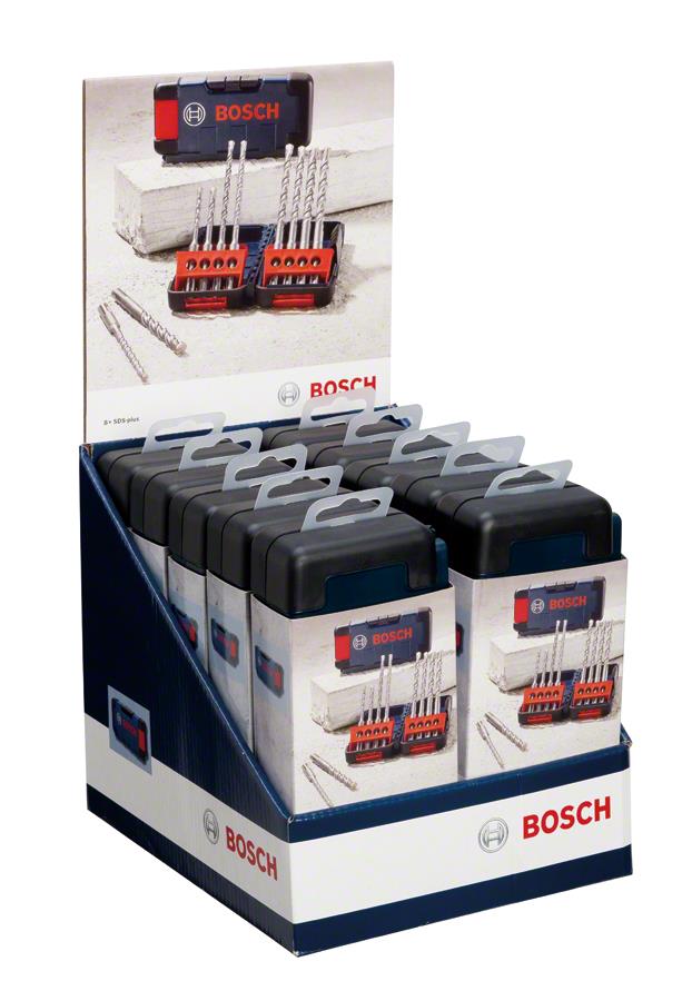  2 - Набір ударних свердел по бетону Bosch SDS-Plus-3, 5-10мм, 8шт 2.607.019.903
