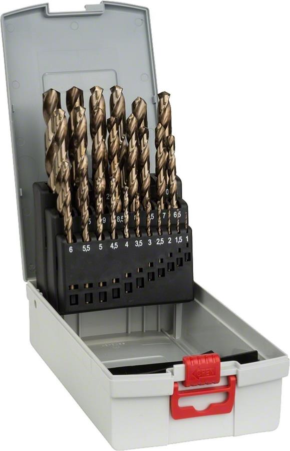  1 - Набір свердел по металу Bosch HSS-Co ProBox, 25шт, 1-13мм, кейс 2.608.587.018