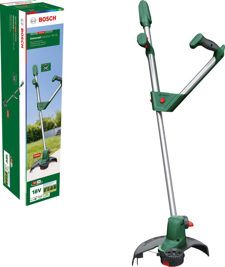  5 - Тример садовий акумуляторний Bosch UniversalGrassCut 18V-26 26см 2.3кг (без АКБ та ЗП) 0.600.8C1.D04