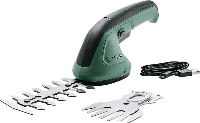  3 - Кущоріз акумуляторний Bosch EasyShear 3.6В акб 1х1.5А·год лезо 12см крок різу 8мм 0.5кг 0.600.833.303