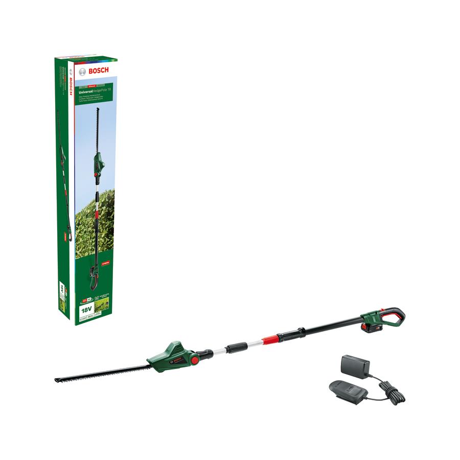  4 - Кущоріз акумуляторний Bosch UniversalHedgePole 18 18В АКБ 1х2.5А·год 43мм крок різу 16мм зі штангою ЗП AL18V-20 3.6кг 0.600.8B3.000