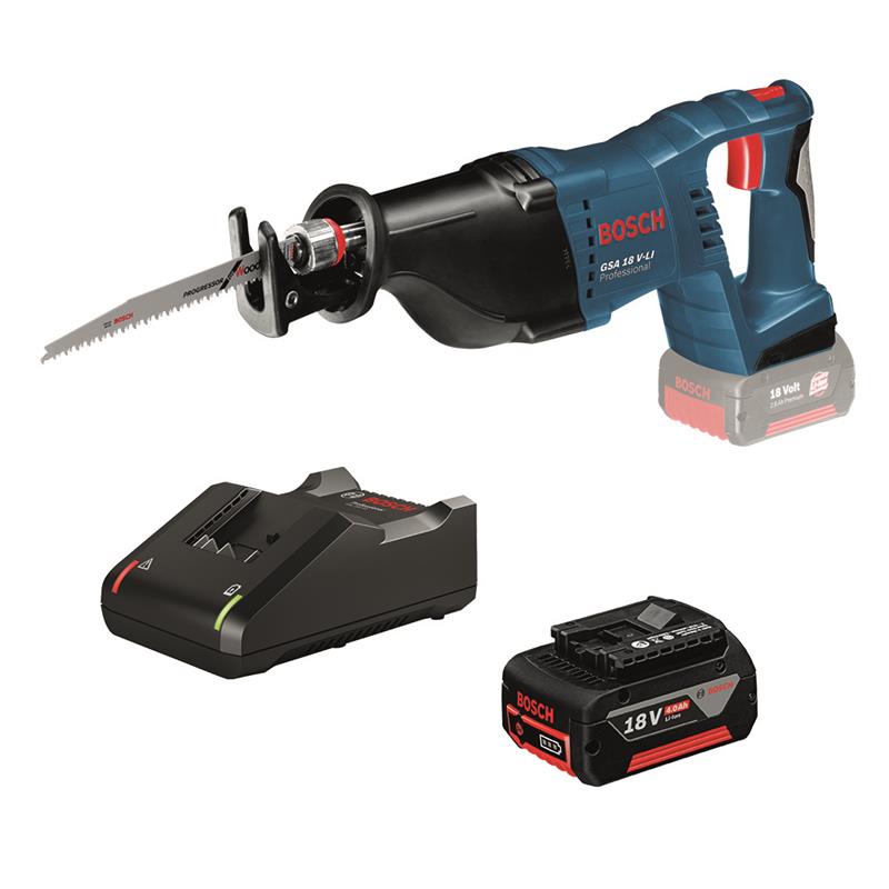  1 - Пила шабельна акумуляторна Bosch GKS 18 V-LI 18В 1х4А·год пропил 250мм хід 24мм 4.8кг 0.615.990.L6H