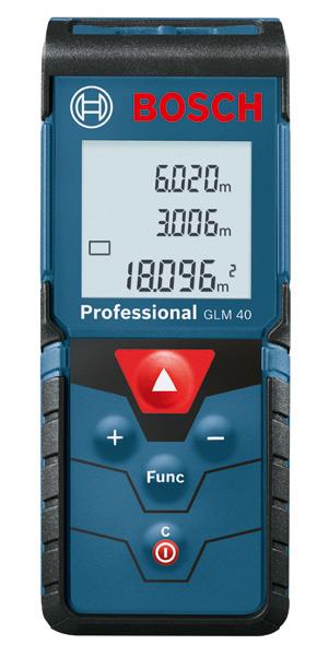  2 - Далекомір лазерний Bosch GLM 40, 0.15-40м,  ±1.5мм 0.601.072.900