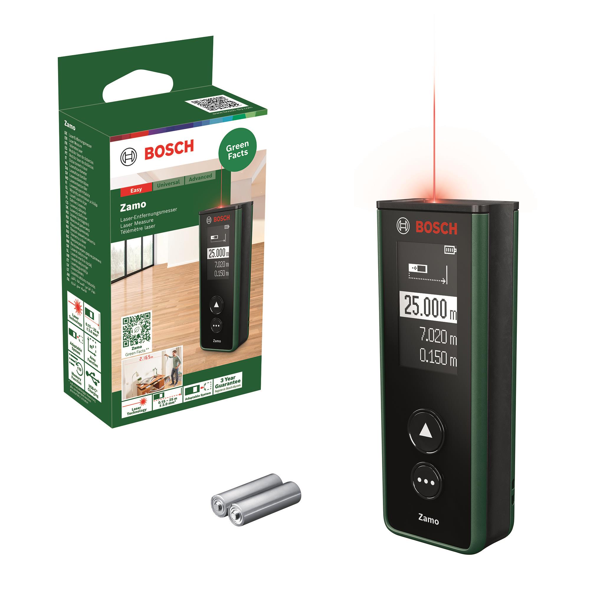  11 - Далекомір лазерний Bosch Zamo, 0.15-25м, ±2мм, 0.08кг 0.603.672.900