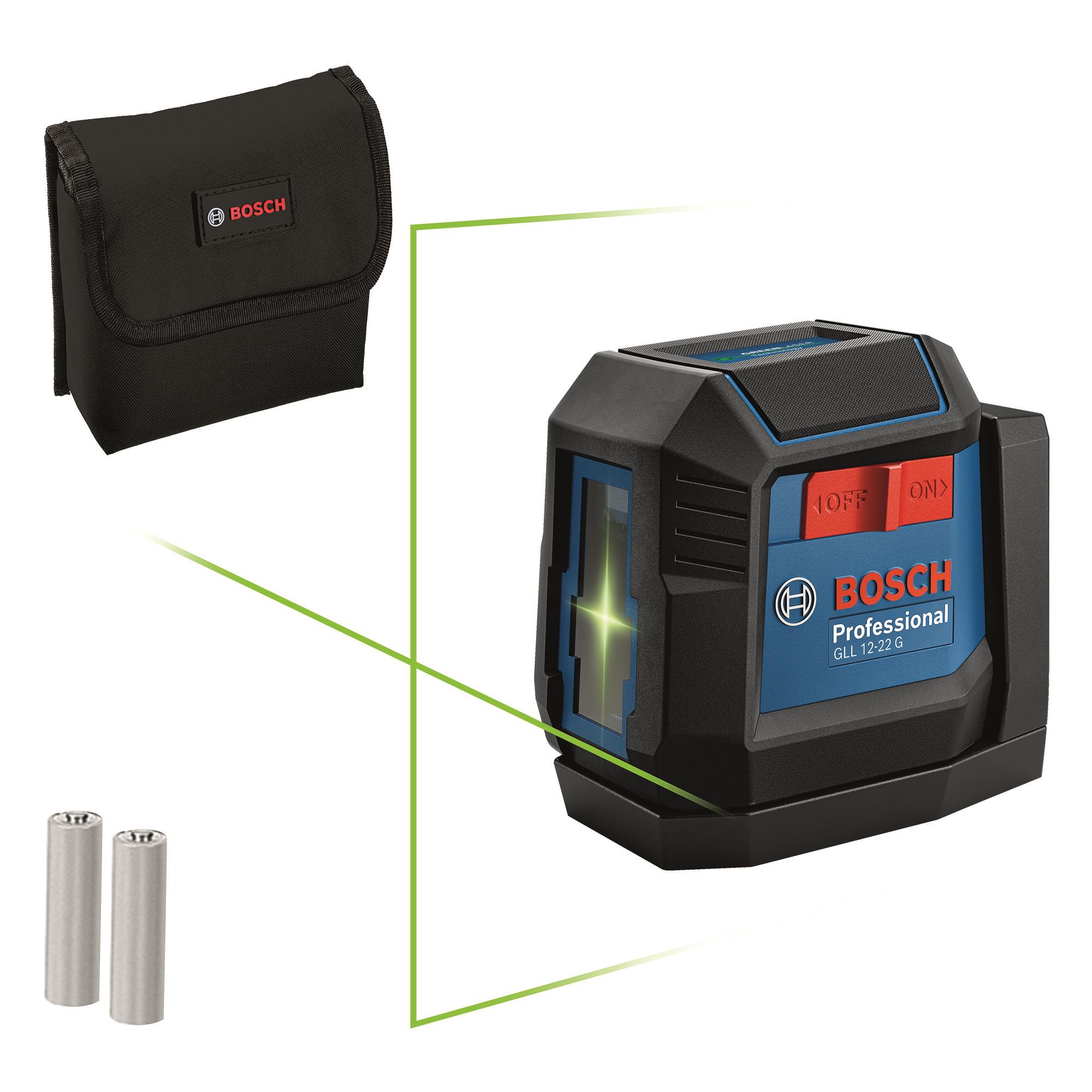  11 - Нівелір лазерний Bosch GLL 12-22 G, до 12м, 0.3мм/м, чохол, чохол, 0.35кг 0.601.065.320