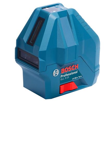  2 - Нiвелiр лазерний BOSCH GLL 3-15X, до 15м, ±0.2мм/м, 3 проміня + 1 точка прямовису 0.601.063.M00