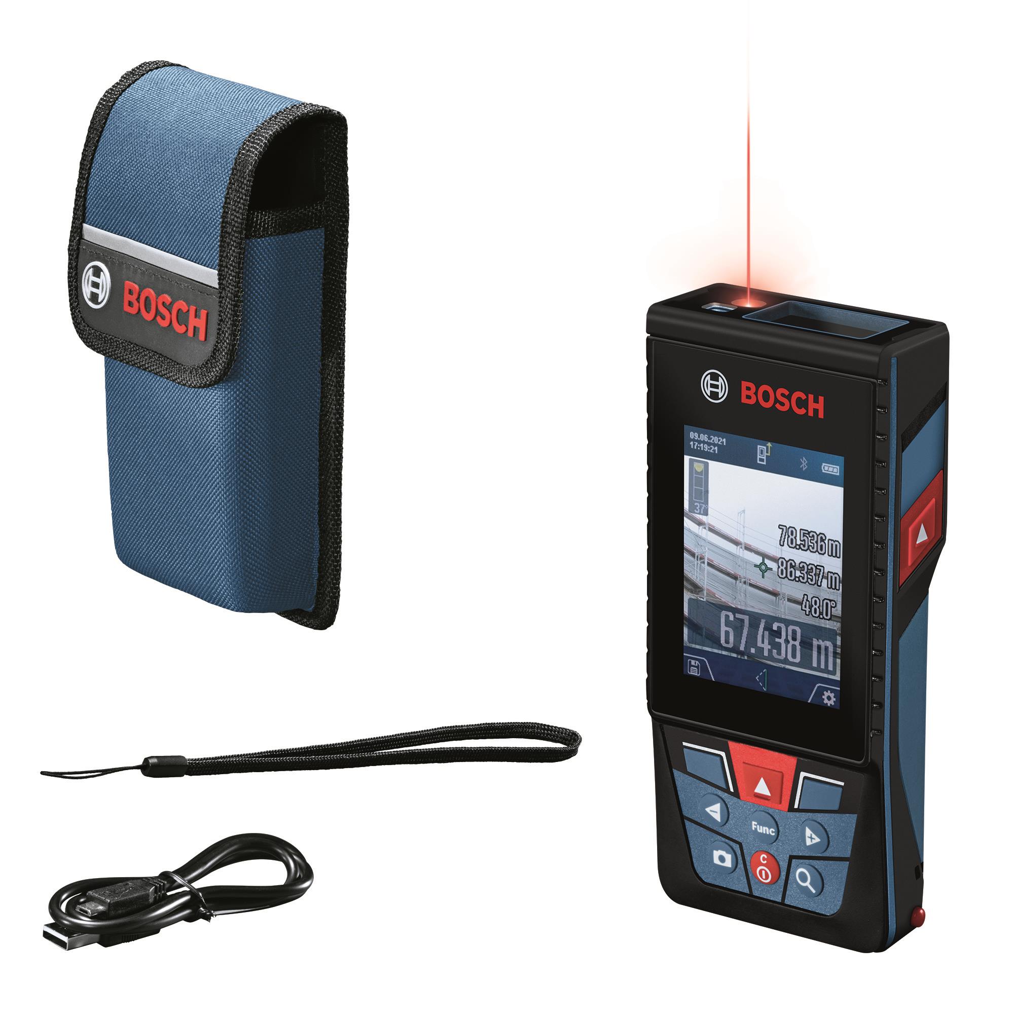  6 - Далекомір лазерний Bosch Professional GLM 150-27 C, 0.08–150м, ±1.5мм, 0-360°, Bluetooth, чохол, 0.21кг 0.601.072.Z00