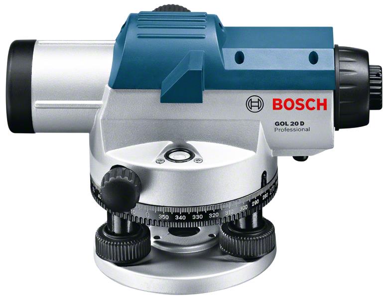  3 - Нівелір оптичний Bosch GOL 20D, до 60м, ±3.0мм/30м, зум х20, 1.5кг 0.601.068.400