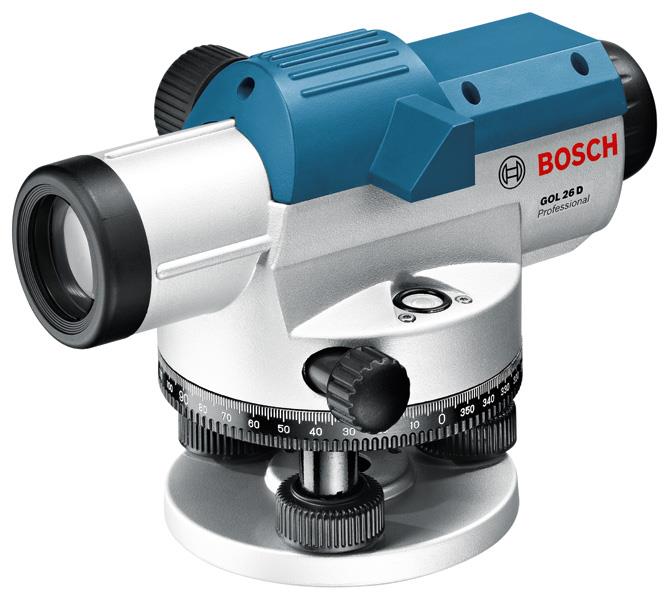  2 - Нівелір оптичний Bosch GOL 26 D, до 100м, ±1.6мм/30м, зум х26, 1.5кг 0.601.068.000