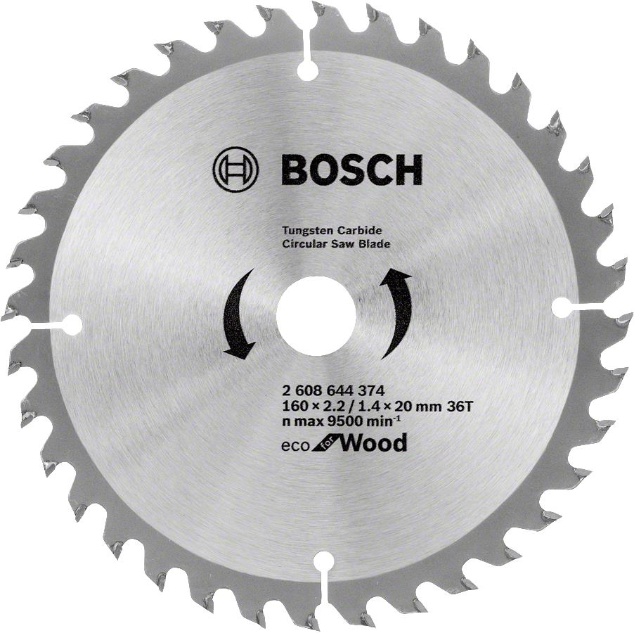  8 - Диск пиляльний Bosch Eco for Wood 160x2.2x20-36T 2.608.644.374
