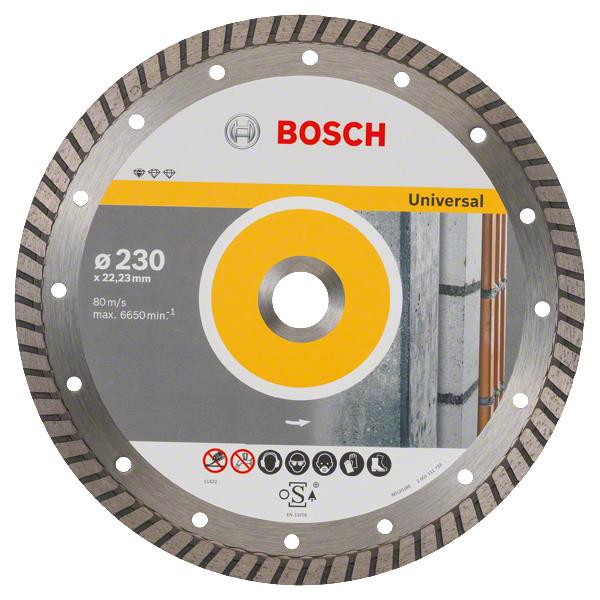  7 - Диск алмазний Bosch Standard for Universal Turbo, 230х22.23мм 2.608.602.397