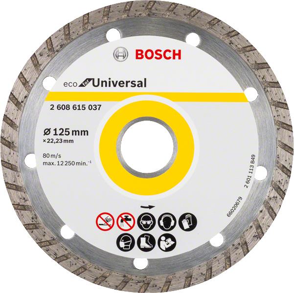  9 - Диск алмазний Bosch Eco Univ.Turbo 125х22.23мм 2.608.615.037