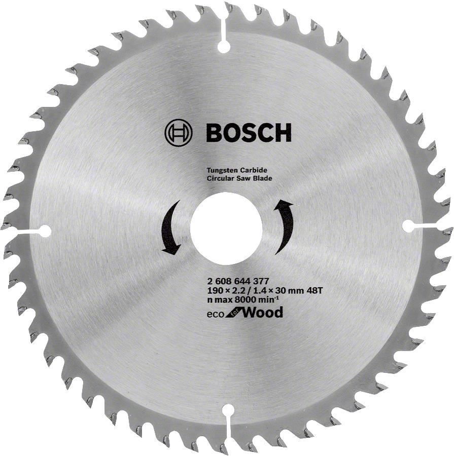  6 - Диск пиляльний Bosch Eco for Wood 190x2.2x30-48T 2.608.644.377