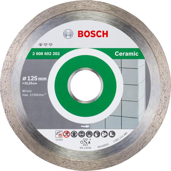  7 - Диск алмазний Bosch Standard for Ceramic 125х22.2мм 2.608.602.202