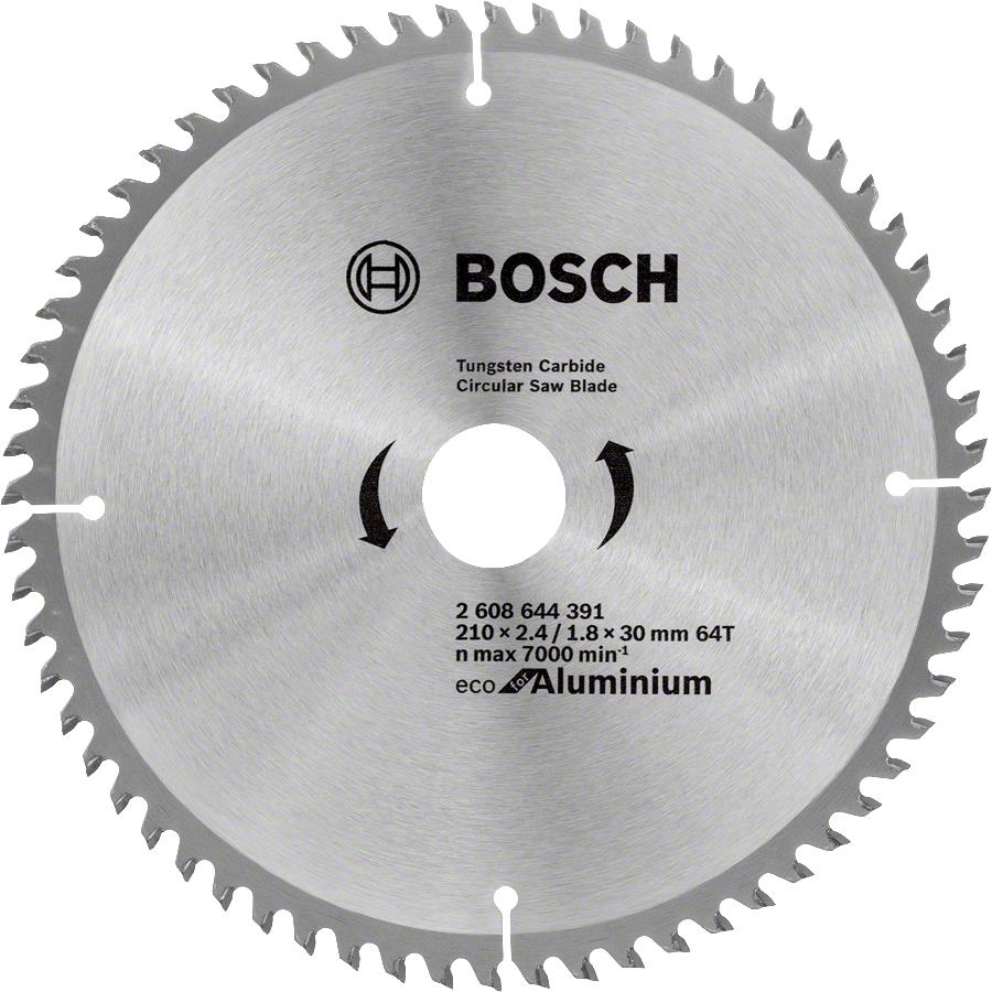  5 - Диск пиляльний Bosch Eco for Aluminium 210x2.4x30-64T 2.608.644.391