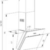Витяжка похила Pyramida NR-MG 60 M WH
