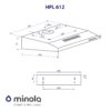 Витяжка пласка Minola HPL 612 BL