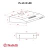 Витяжка пласка Perfelli PL 6124 I LED