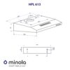 Витяжка плоска Minola HPL 613 BR