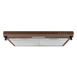  7 - Витяжка плоска Perfelli PL 6144 Dark BR LED