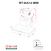 Витяжка декоративна Т-подібна Perfelli TET 6612 A 1000 W LED