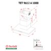 Витяжка декоративна Т-подібна Perfelli TET 9612 A 1000 I LED