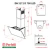 Витяжка декоративна похила Perfelli DN 5272 D 700 WH LED