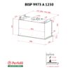 Витяжка повно вбудована Perfelli BISP 9973 A 1250 W LED Strip