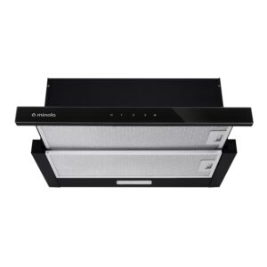  3 - Витяжка телескопічна Minola HTLS 6734 BL 1100 LED GLASS