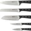 Набір ножів 5 пр. в деревяній колоді TEFAL Ice Force K232S574