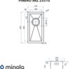 Мийка кухонна нержавіюча сталь Minola FINERO SRZ 23310