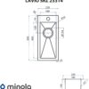 Мийка кухонна нержавіюча сталь Minola LAVIO SRZ 23314