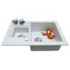 Мийка кухонна гранітна Perfelli GRANZE PGG 506-67 WHITE