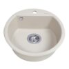Мийка кухонна гранітна Perfelli ALVA RGA 104-49 LIGHT BEIGE