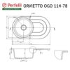 Мийка кухонна гранітна Perfelli ORVIETTO OGO 114-78 LIGHT BEIGE